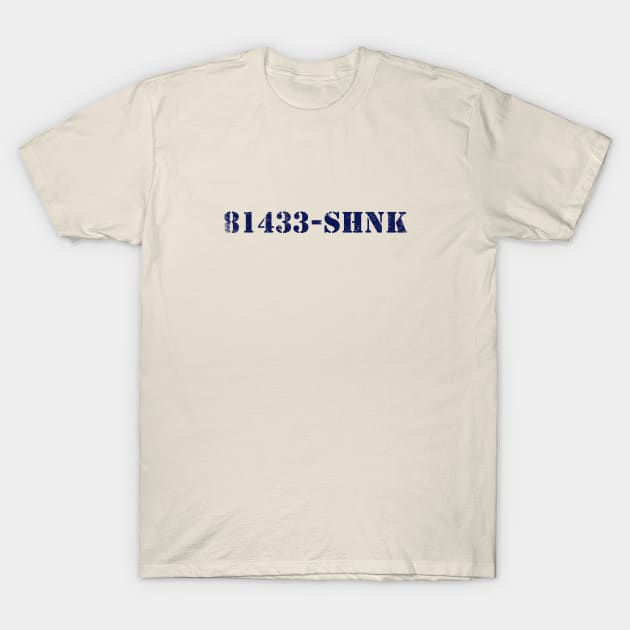 PRISONER 81433 (blue) T-Shirt by spicytees